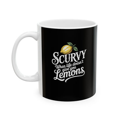 Scurvy Lemons Ceramic Mug, (11oz, 15oz)