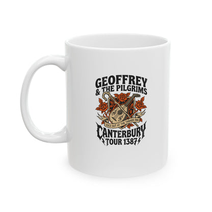 Geoffrey & Pilgrims Tour 1387 Ceramic Mug, (11oz, 15oz)