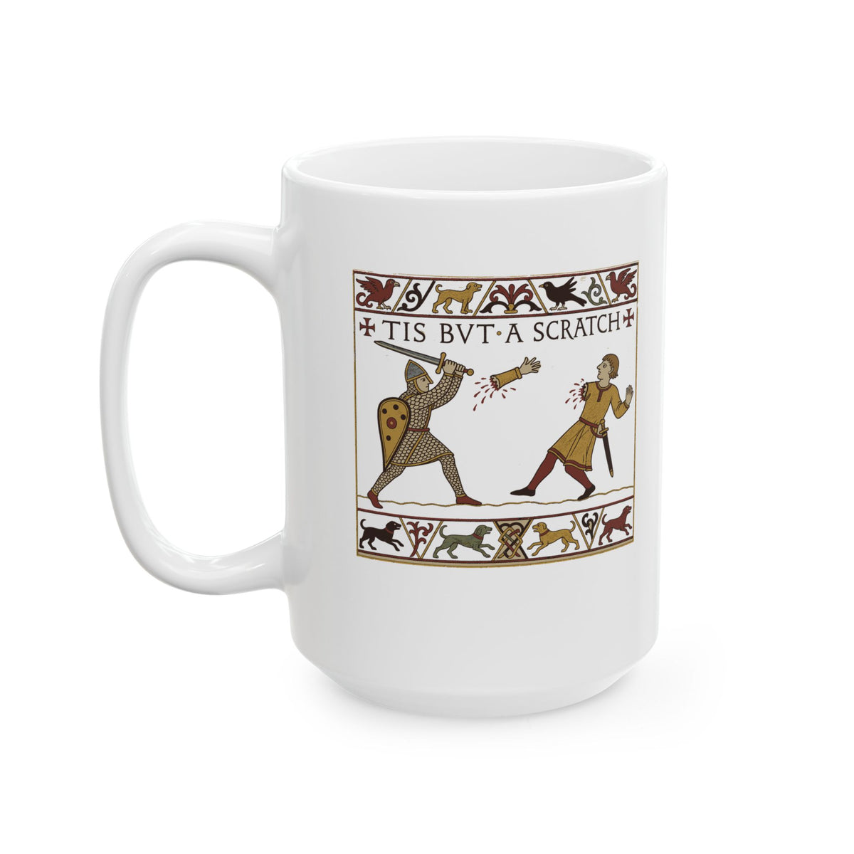 Tis But A Scratch Tapestry Ceramic Mug, (11oz, 15oz)
