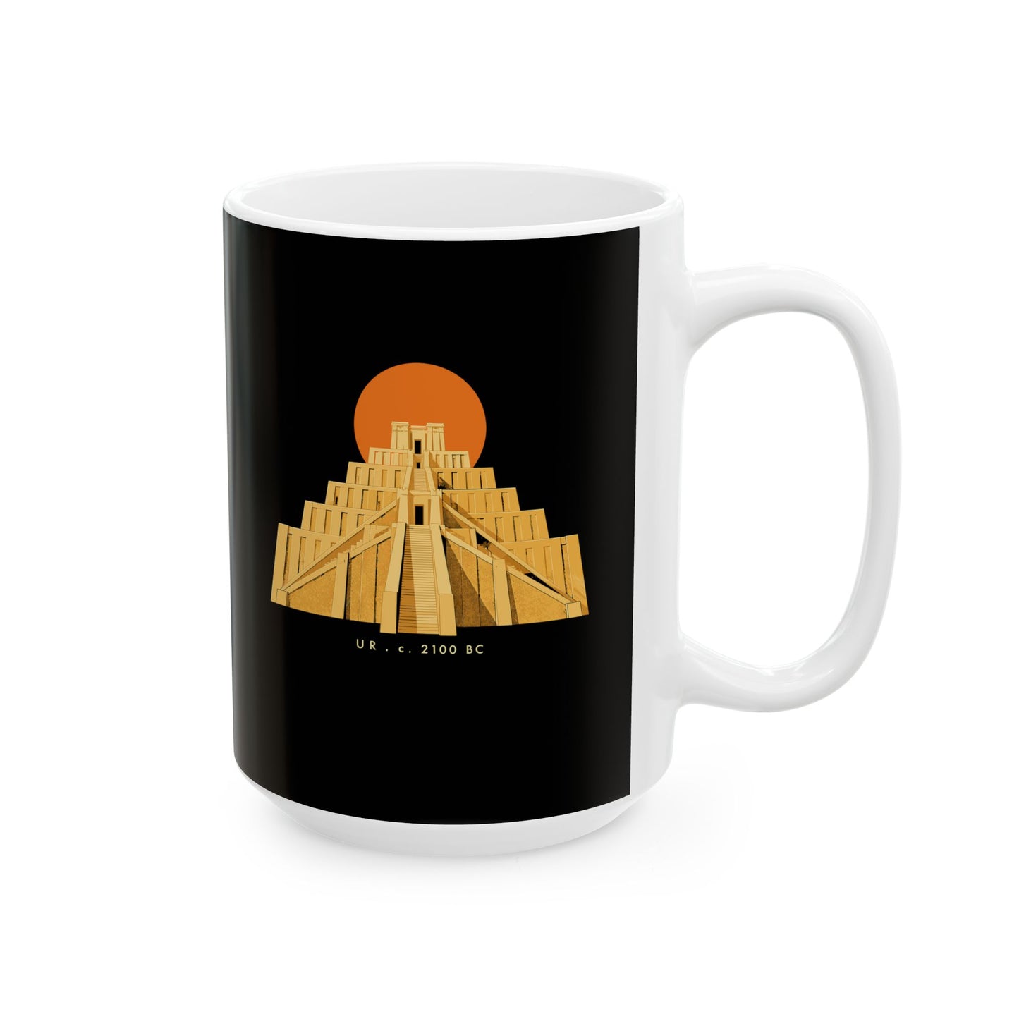 Ziggurat of Ur Ceramic Mug, (11oz, 15oz)