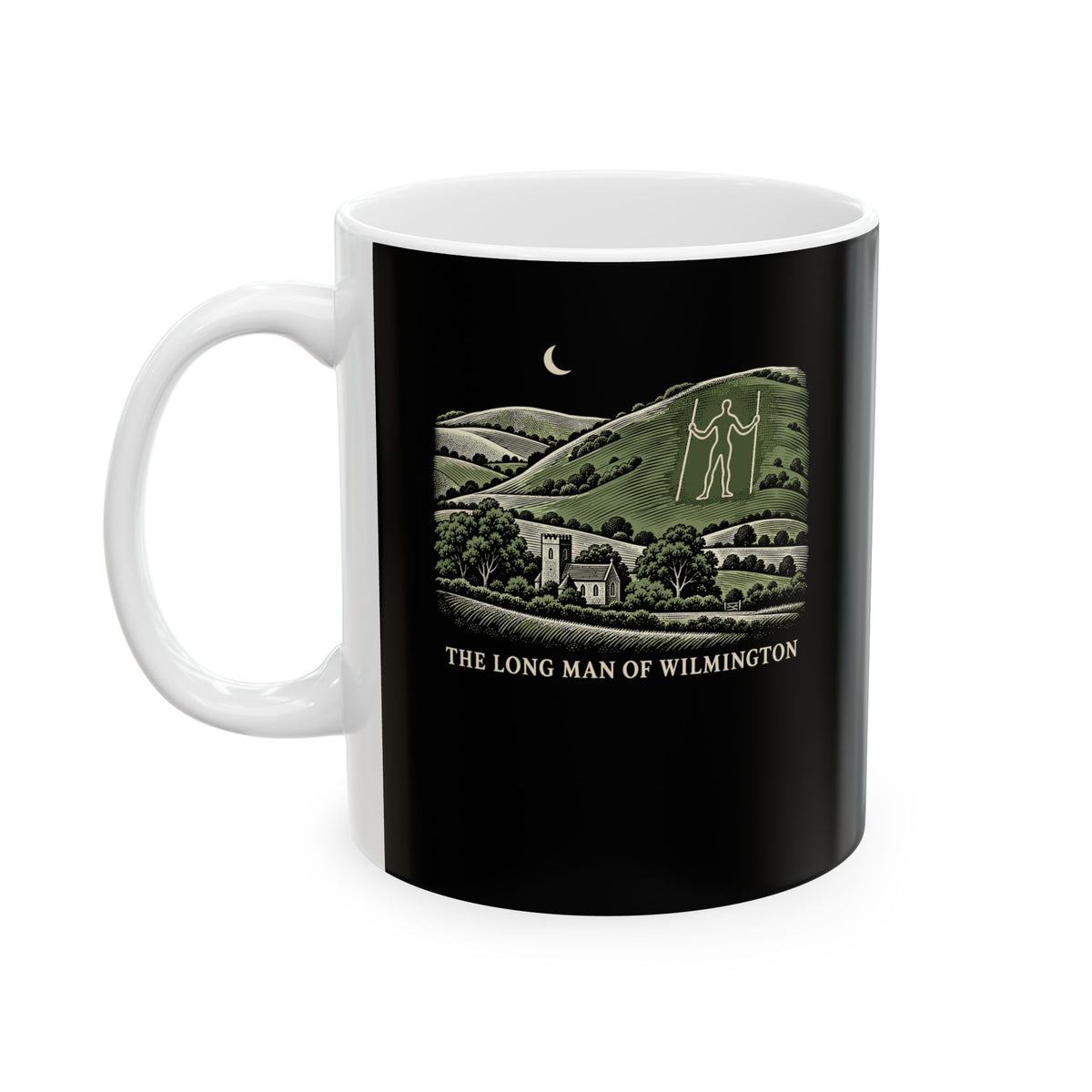 The Long Man of Wilmington Ceramic Mug, (11oz, 15oz)