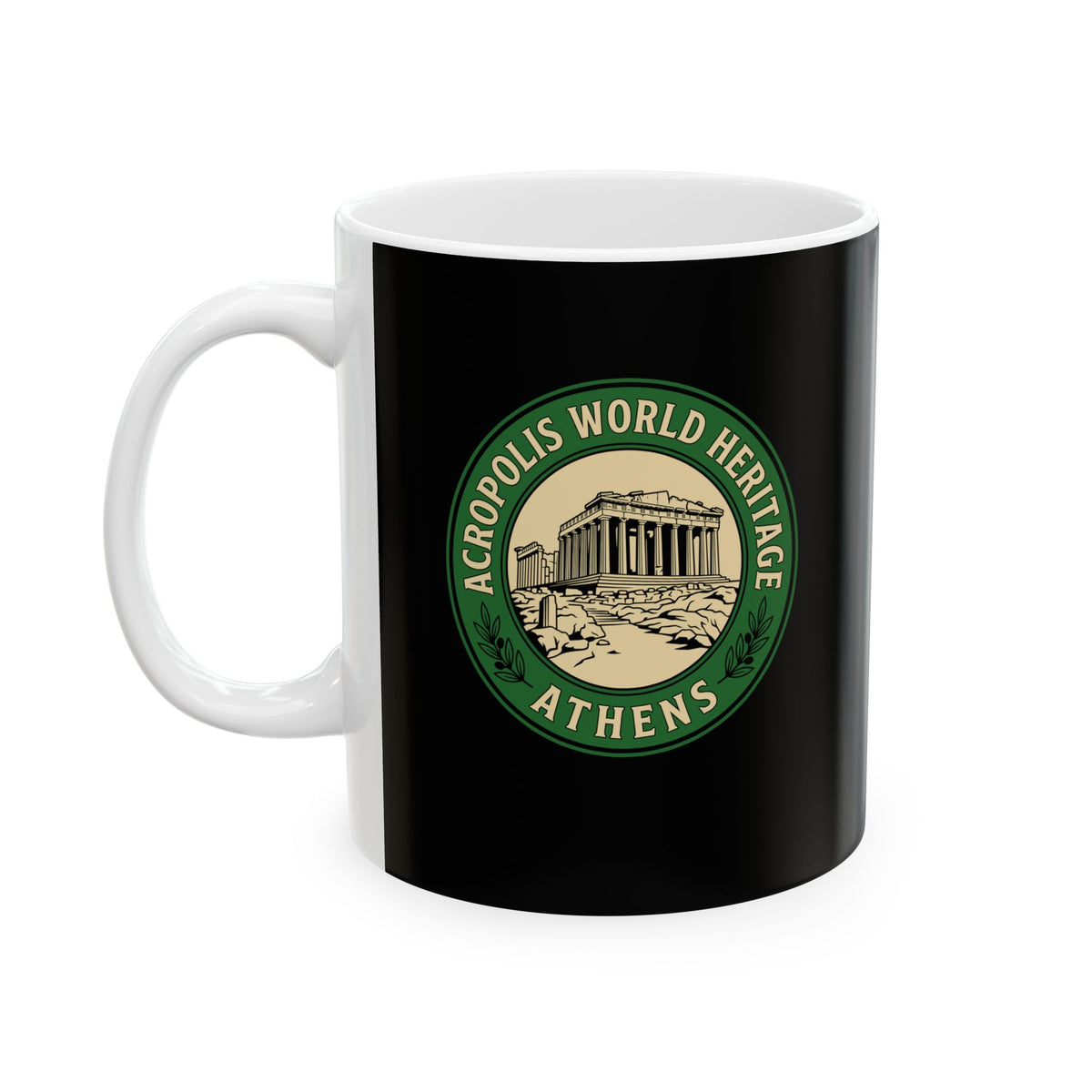 Acropolis Badge Ceramic Mug, (11oz, 15oz)
