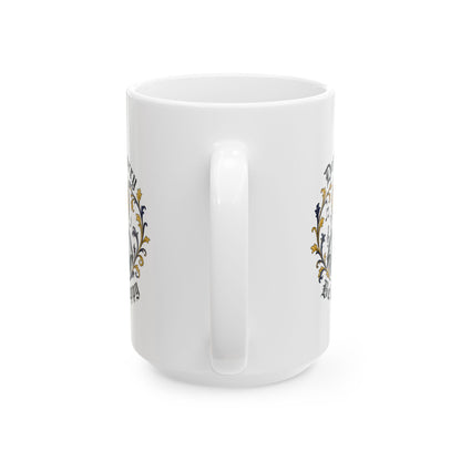 Don't Worry Venerable Bede Happy Ceramic Mug, (11oz, 15oz)