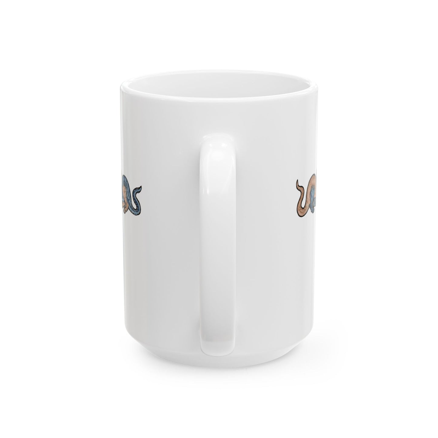 Monk vs Noble Woman Strange Creatures Medieval Marginalia Ceramic Mug, (11oz, 15oz)