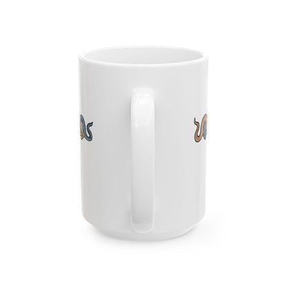 Monk vs Noble Woman Strange Creatures Medieval Marginalia Ceramic Mug, (11oz, 15oz)