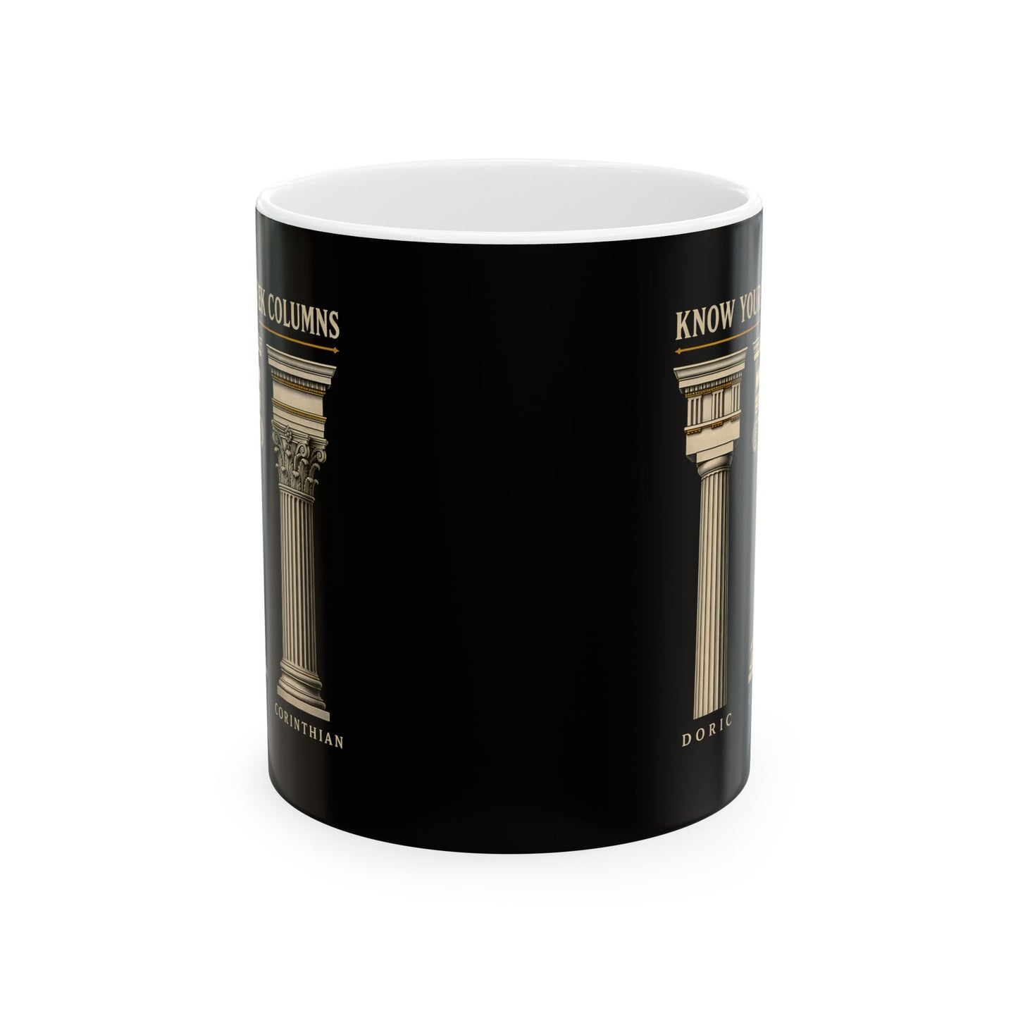Know Your Greek Columns Ceramic Mug, (11oz, 15oz)