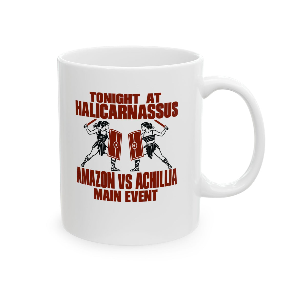 Amazon vs Achillia Main Event Ceramic Mug, (11oz, 15oz)