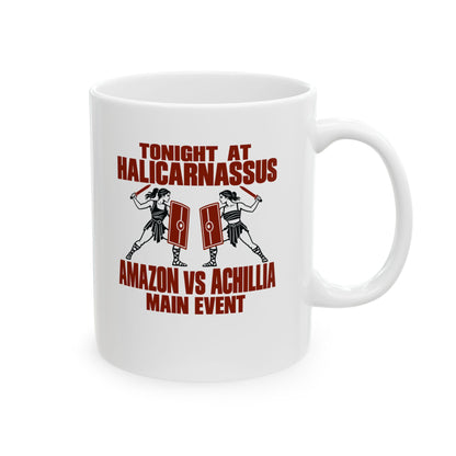 Amazon vs Achillia Main Event Ceramic Mug, (11oz, 15oz)