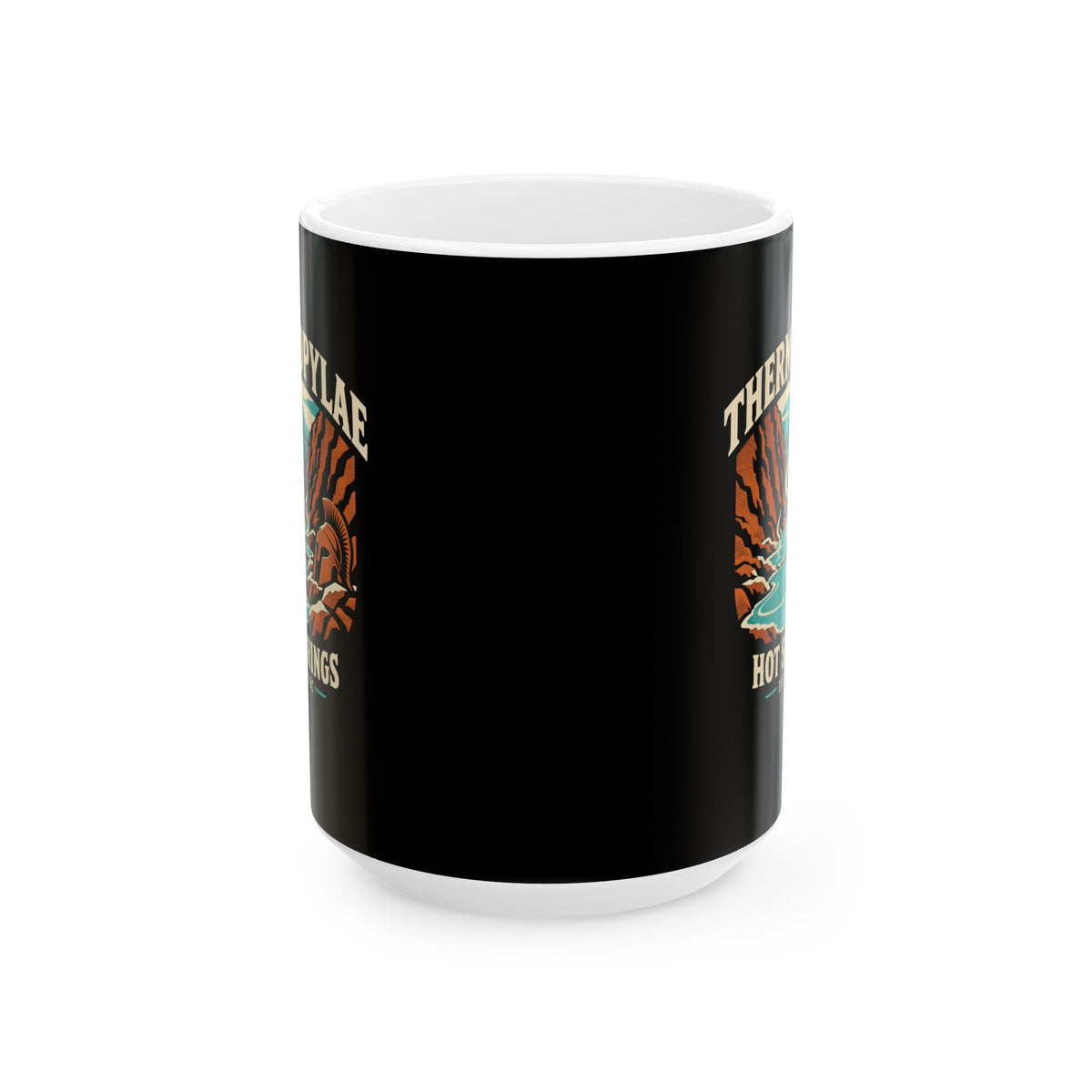 Thermopylae Hot Springs Badge Ceramic Mug, (11oz, 15oz)