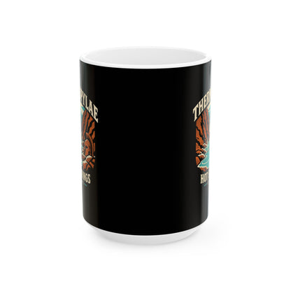 Thermopylae Hot Springs Badge Ceramic Mug, (11oz, 15oz)