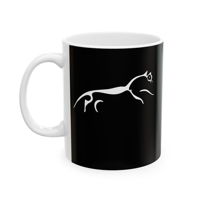 White Horse of Uffington Ceramic Mug, (11oz, 15oz)
