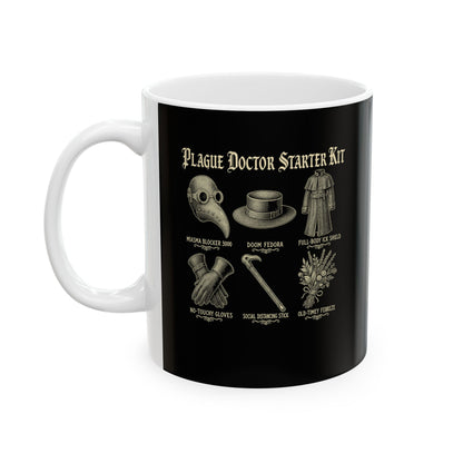 Plague Doctor Starter Kit Ceramic Mug, (11oz, 15oz)