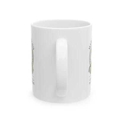 Marcus Aurelius Focus on Present Ceramic Mug, (11oz, 15oz)
