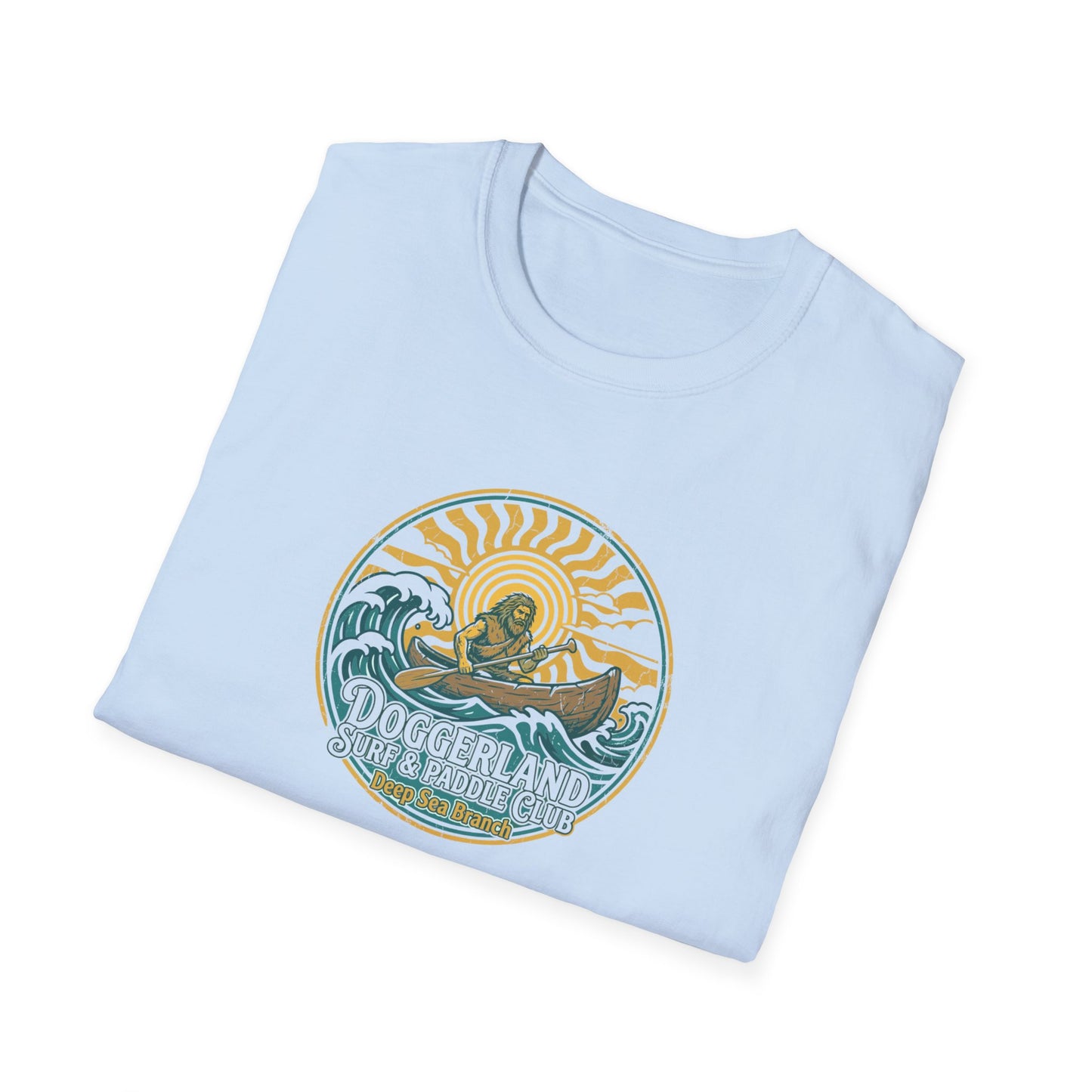 Doggerland Surf and Paddle Club Prehistoric Lightweight Unisex T-Shirt