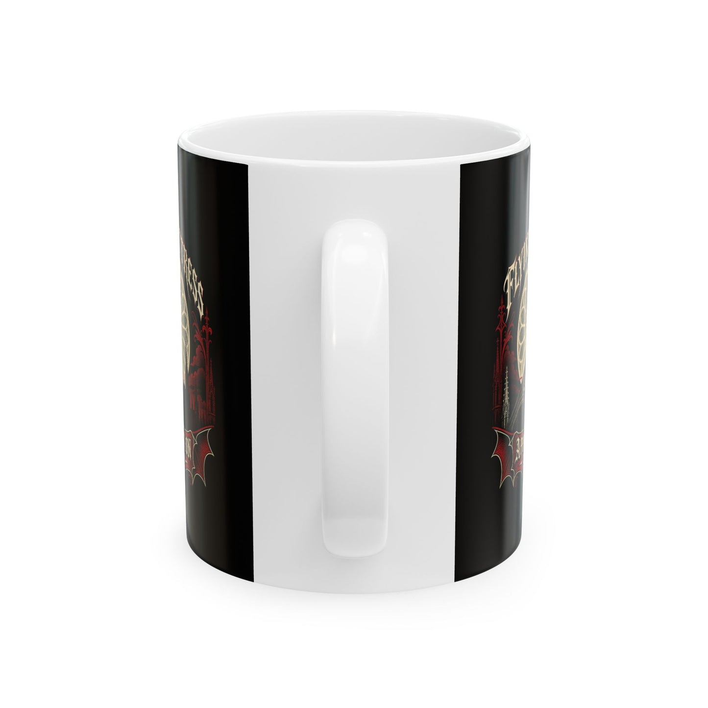 Flying Buttress Appreciation Society Gargoyle Ceramic Mug, (11oz, 15oz)