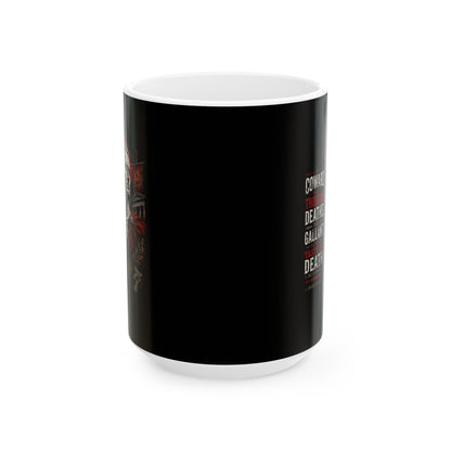 Julius Caesar Coward Quote Ceramic Mug, (11oz, 15oz)
