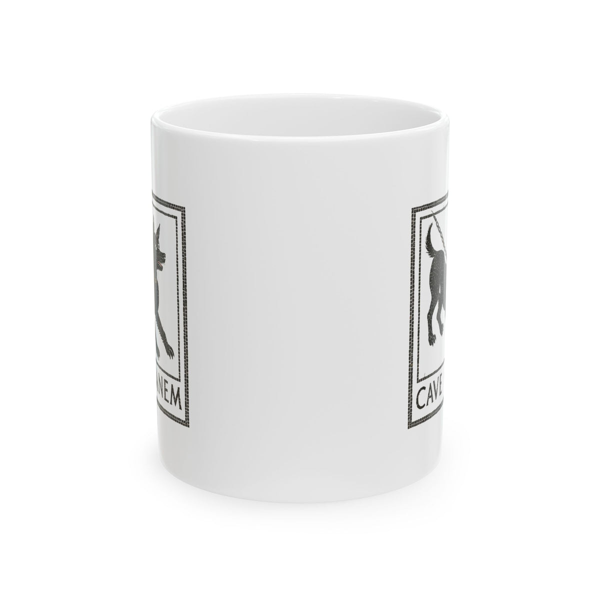 Cave Canum Pompeii Mosaic Ceramic Mug, (11oz, 15oz)