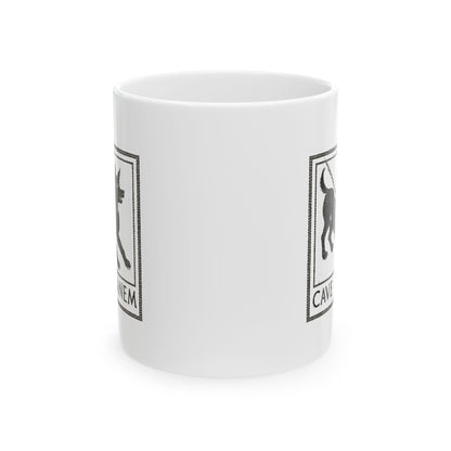Cave Canum Pompeii Mosaic Ceramic Mug, (11oz, 15oz)
