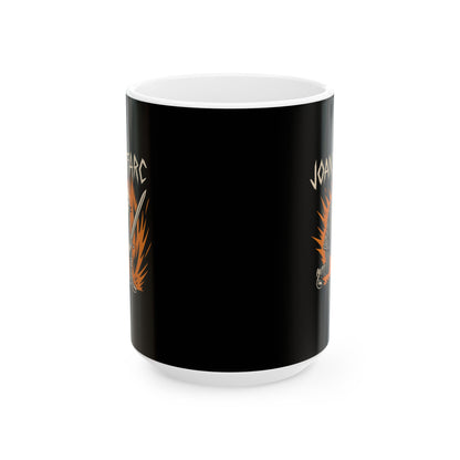 Punk Joan of Arc Ceramic Mug, (11oz, 15oz)