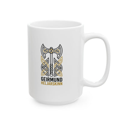 Giermund Heljarskinn The Different Viking Warrior Ceramic Mug, (11oz, 15oz)
