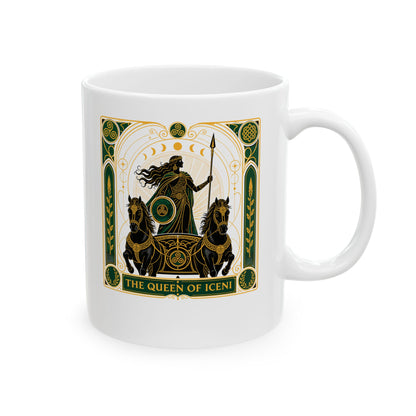 Boudica Queen of Iceni Tarot Ceramic Mug, (11oz, 15oz)