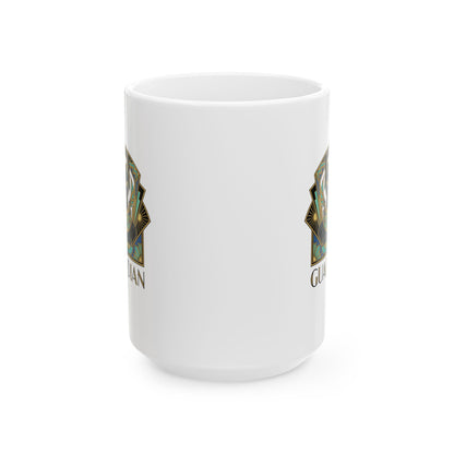 Bastet Guardian Art Deco Ceramic Mug, (11oz, 15oz)