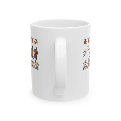 Run Away Killer Rabbit Holy Grail Ceramic Mug, (11oz, 15oz)