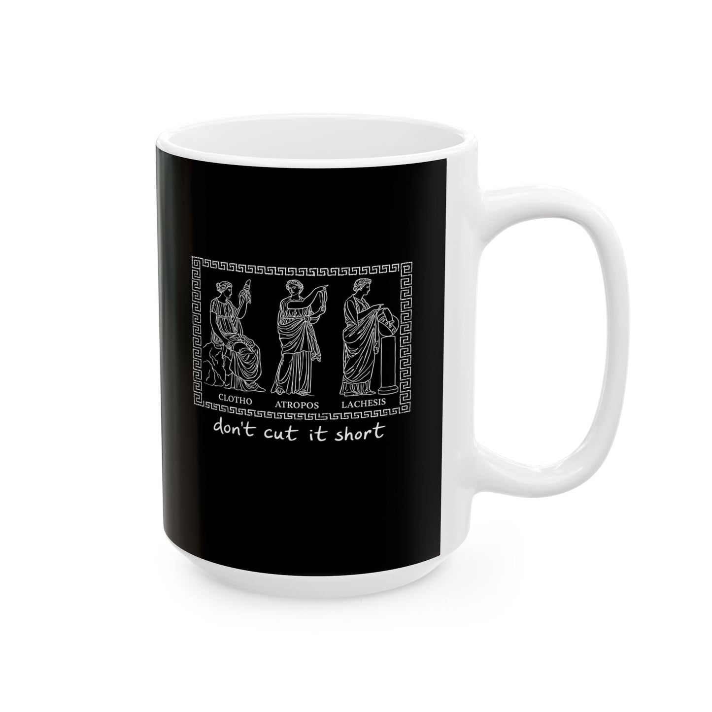 Three Fates Clotho Lachesis Atropos Ceramic Mug, (11oz, 15oz)