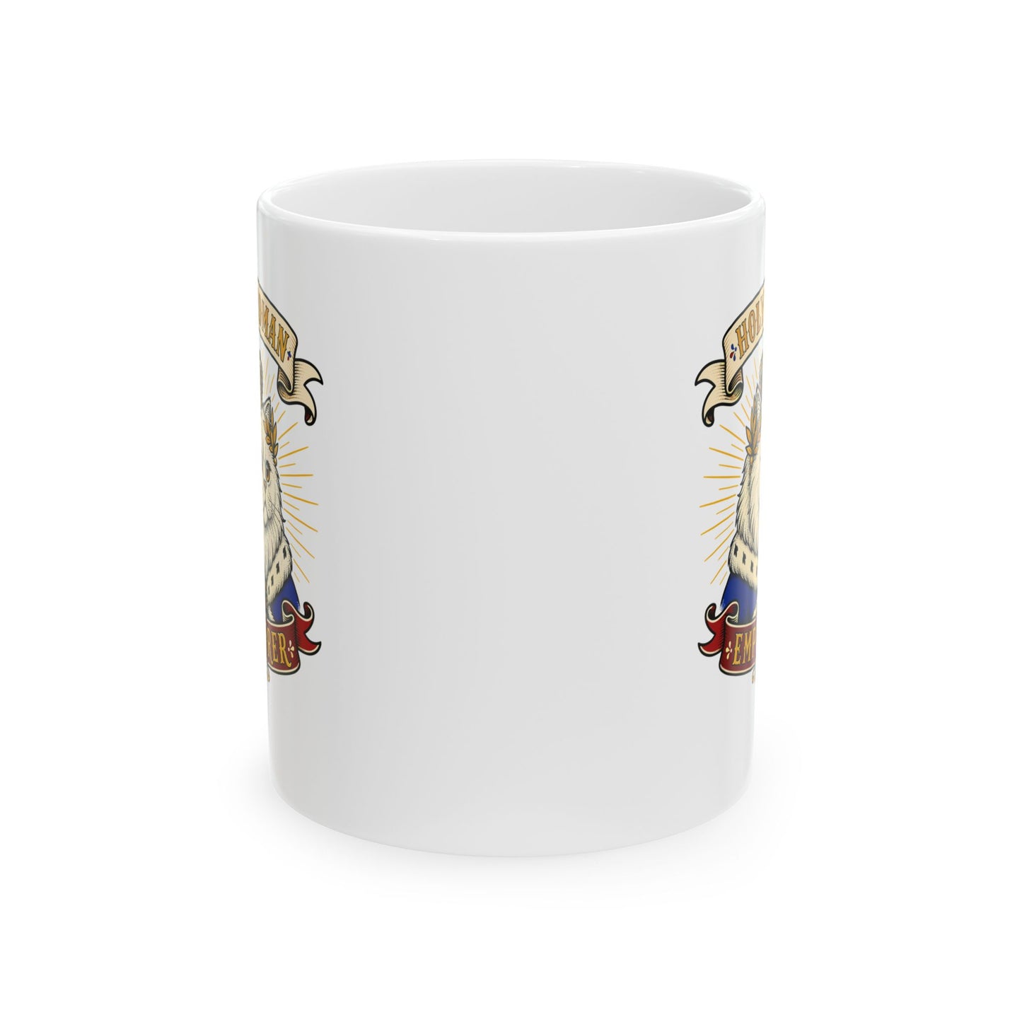 Holy Roman Empurrer Cat Ceramic Mug, (11oz, 15oz)