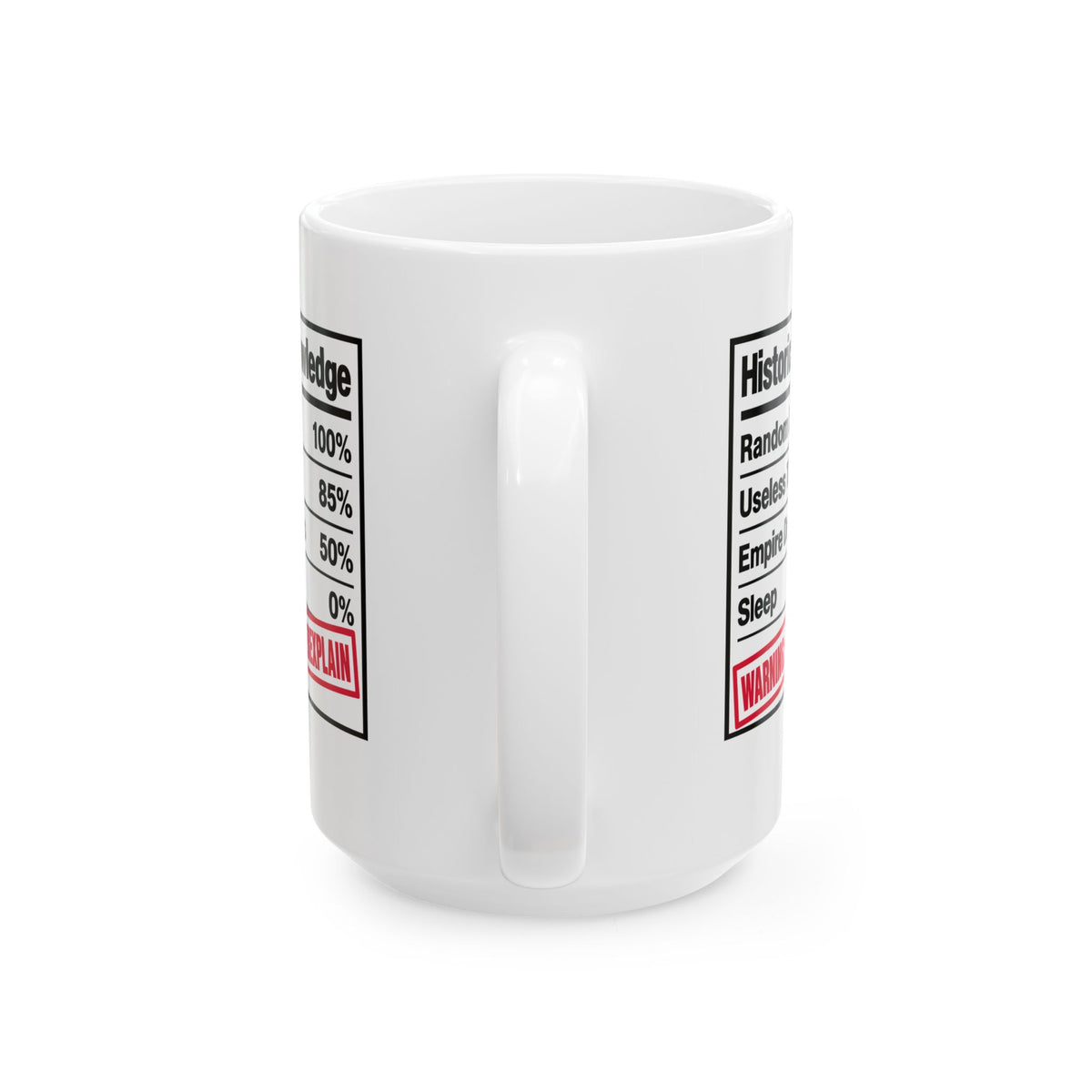 Historical Knowledge Facts Ceramic Mug, (11oz, 15oz)