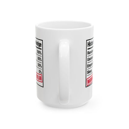 Historical Knowledge Facts Ceramic Mug, (11oz, 15oz)