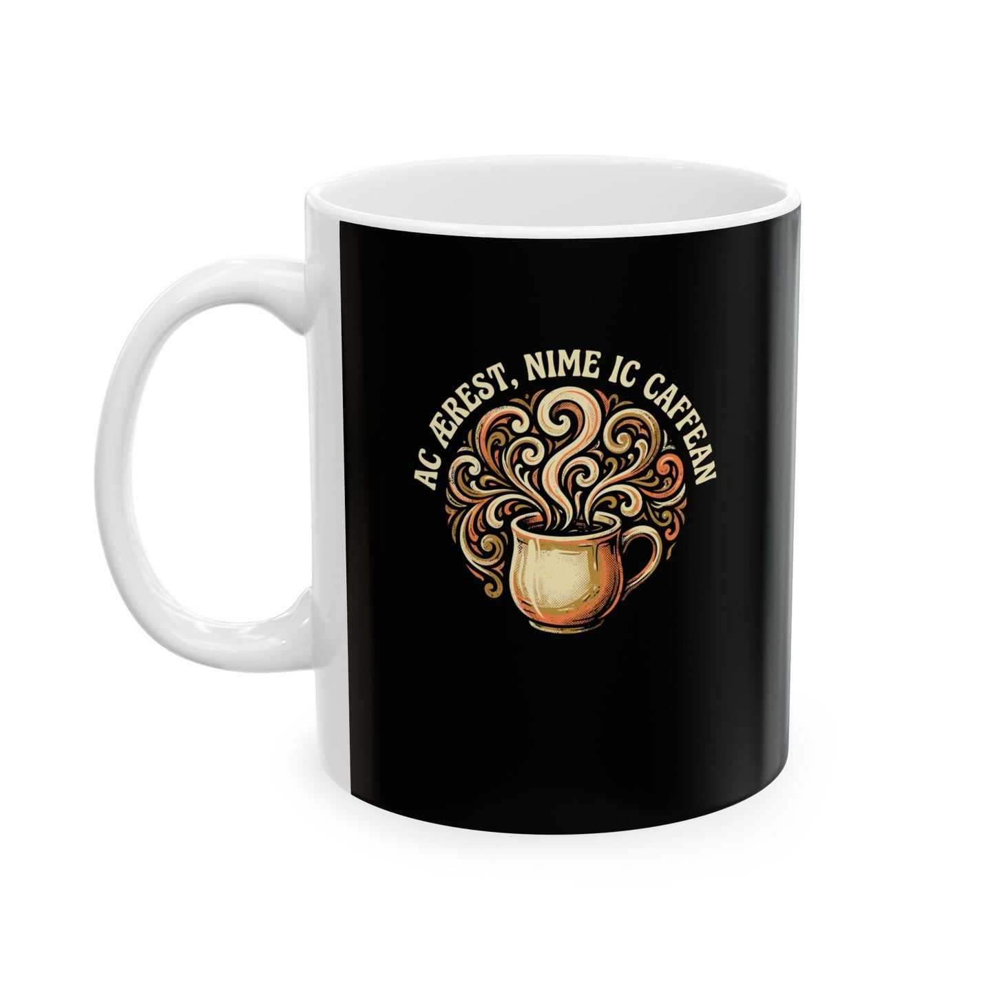 But First Coffee in Old English Ceramic Mug, (11oz, 15oz)