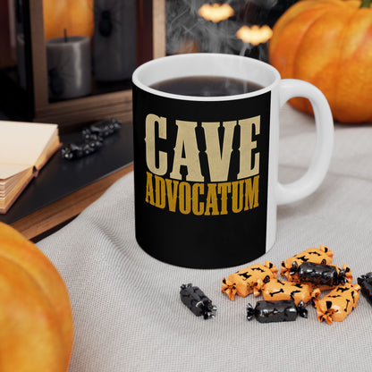 Cave Advocatum Beware the Lawyer Ceramic Mug, (11oz, 15oz)
