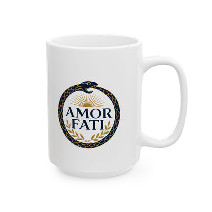 Ouroboros Amor Fati Ceramic Mug, (11oz, 15oz)