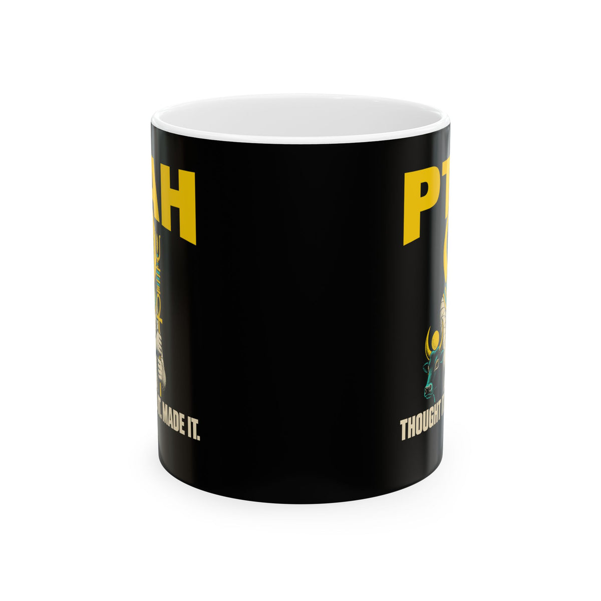 Ptah and the Apis Bull Ceramic Mug, (11oz, 15oz)