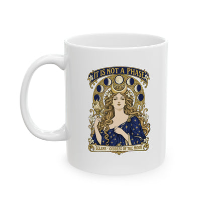 It's Not A Phase Selene Mucha Ceramic Mug, (11oz, 15oz)
