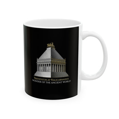 Mausoleum of Helicarnassus Wonder of the World Ceramic Mug, (11oz, 15oz)