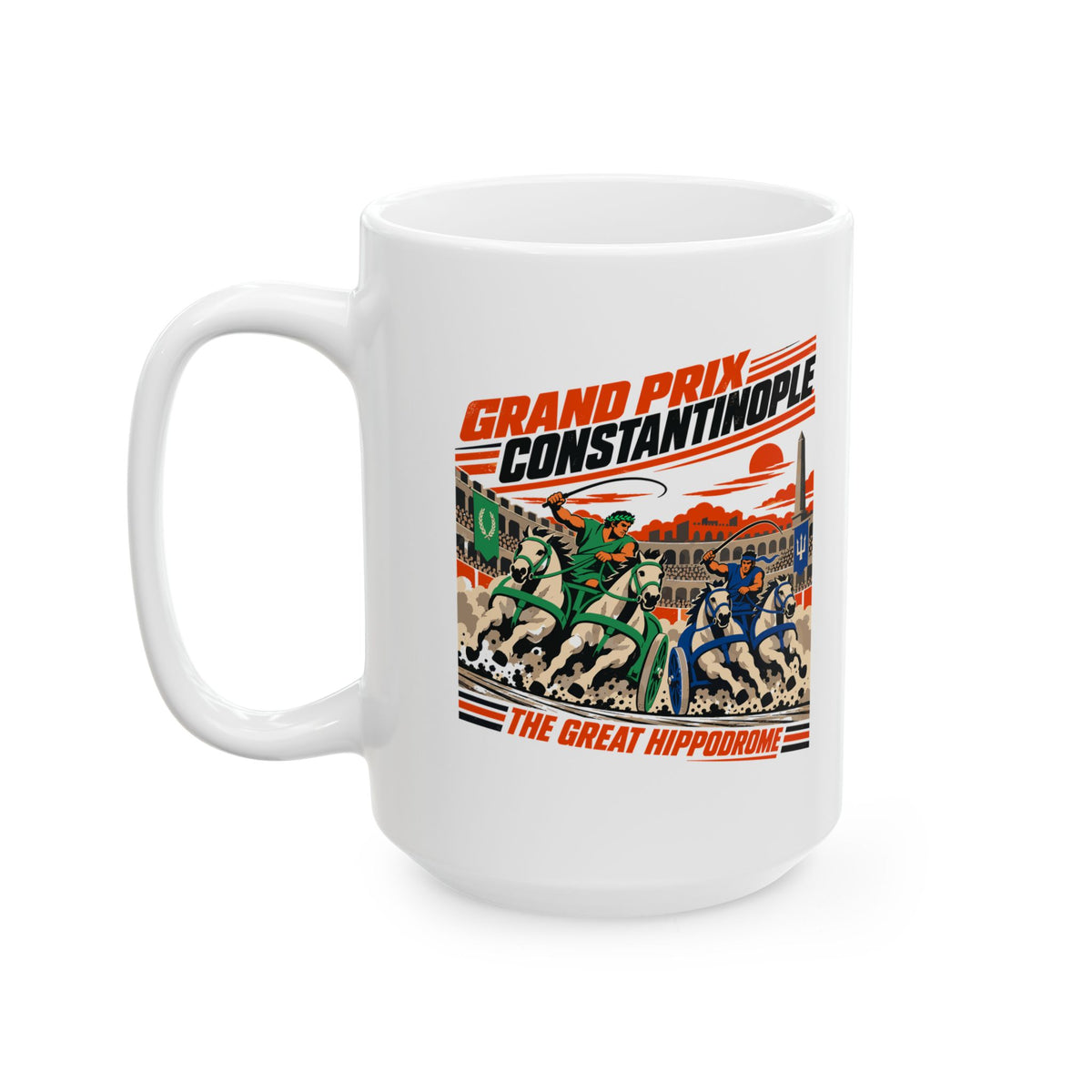 Grand Prix Constantinople Chariot Race Ceramic Mug, (11oz, 15oz)
