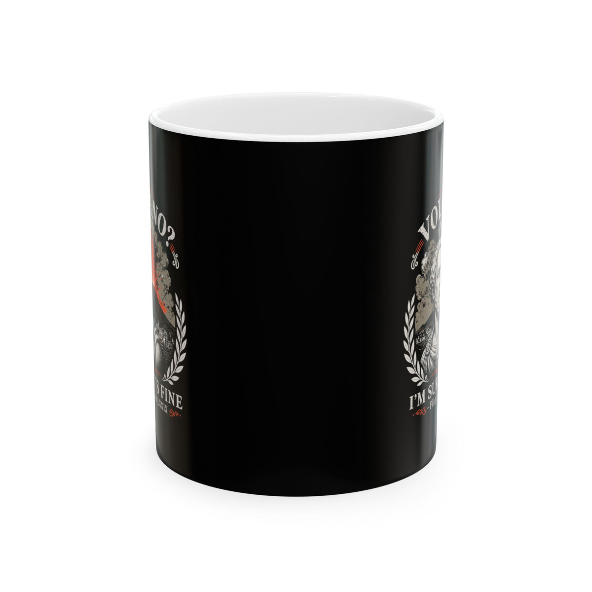 Pliny the Elder Volcano Quote Ceramic Mug, (11oz, 15oz)
