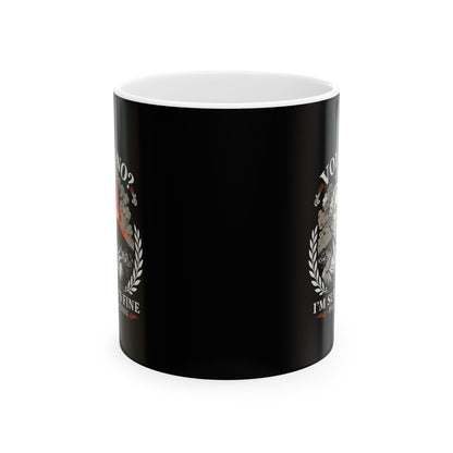 Pliny the Elder Volcano Quote Ceramic Mug, (11oz, 15oz)