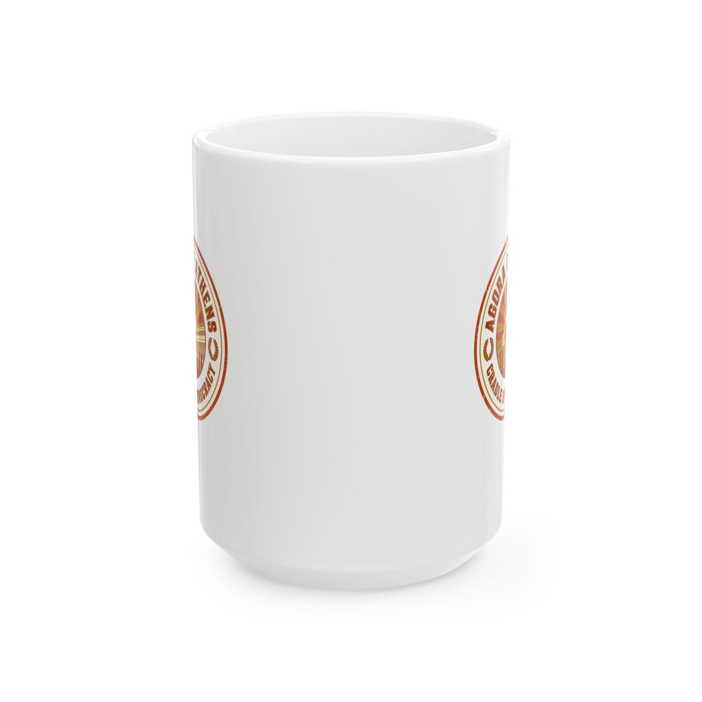 Athens Agora Cradle of Democracy Ceramic Mug, (11oz, 15oz)