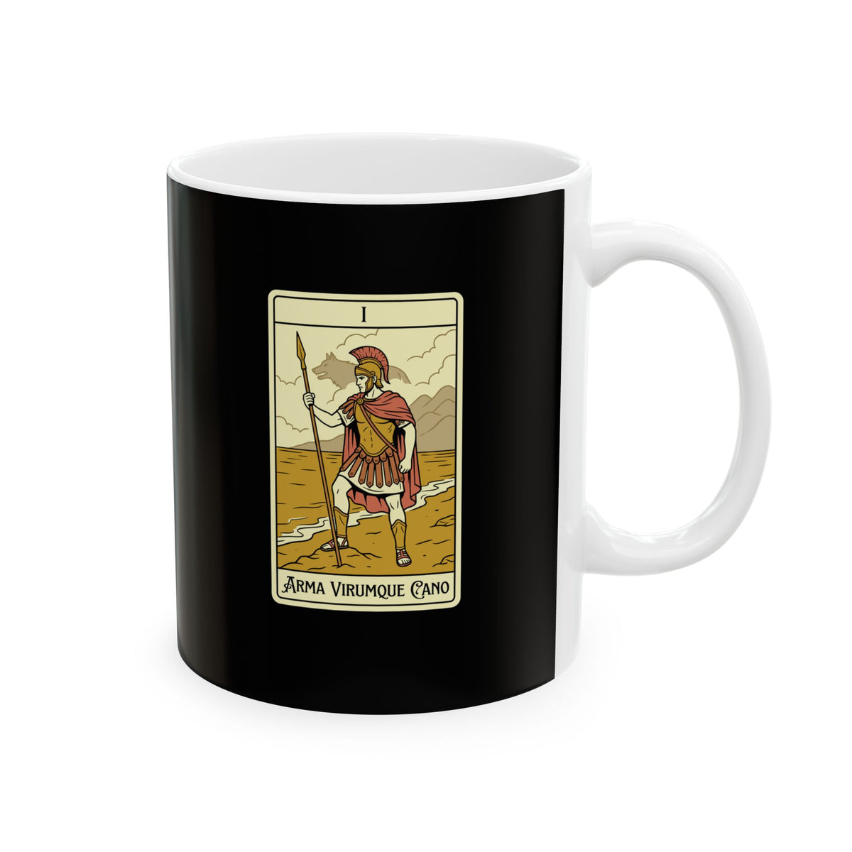 I Sing of Arms and the Man the Aeneid Tarot Ceramic Mug, (11oz, 15oz)