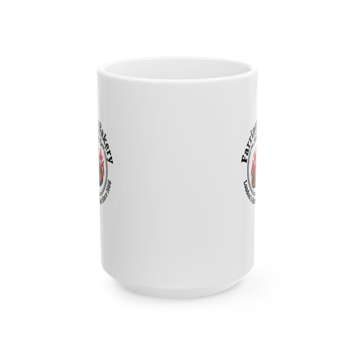 Farriner's Bakery London Fire Ceramic Mug, (11oz, 15oz)