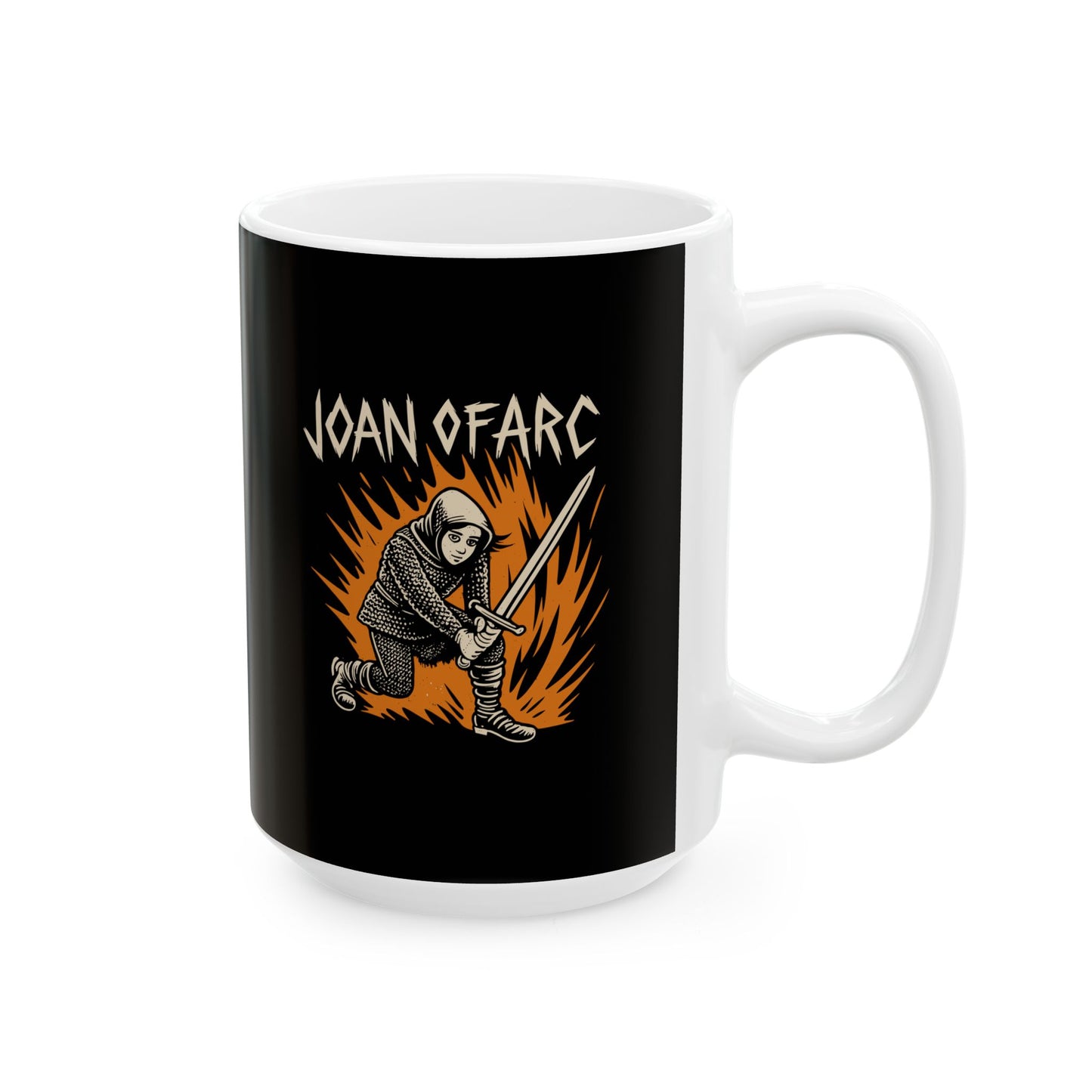 Punk Joan of Arc Ceramic Mug, (11oz, 15oz)