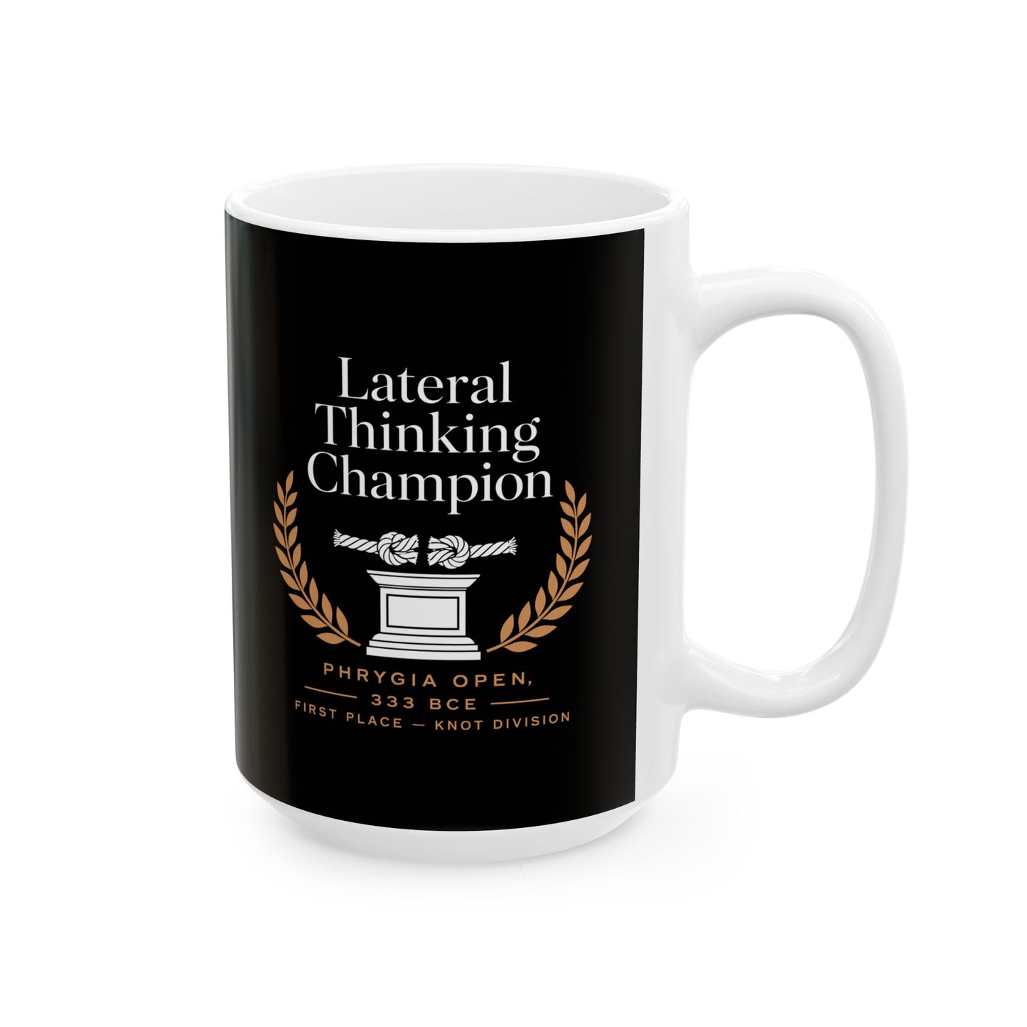 Gordian Knot Lateral Thinking Champion Ceramic Mug, (11oz, 15oz)