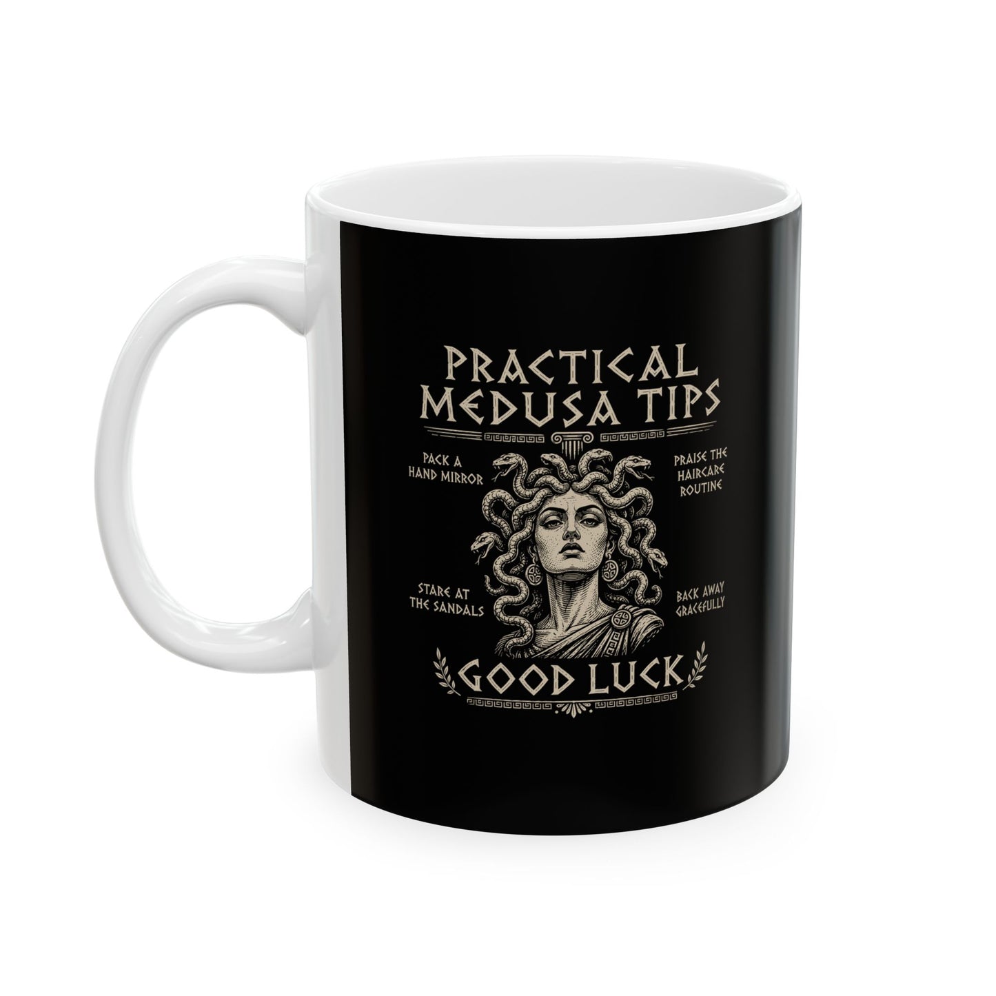 Practical Medusa Tips Ceramic Mug, (11oz, 15oz)