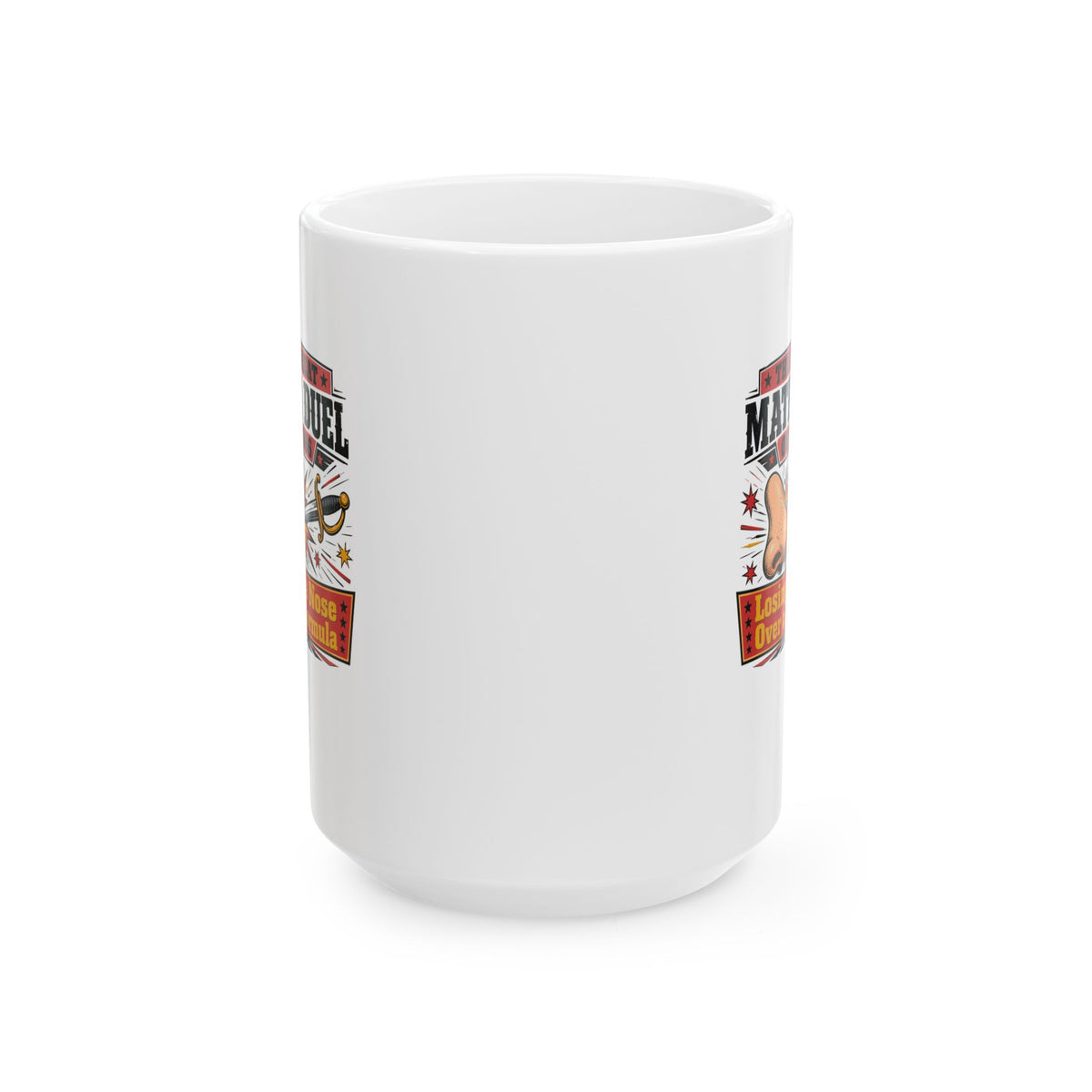 Tycho Brahe Nose Math Duel Ceramic Mug, (11oz, 15oz)