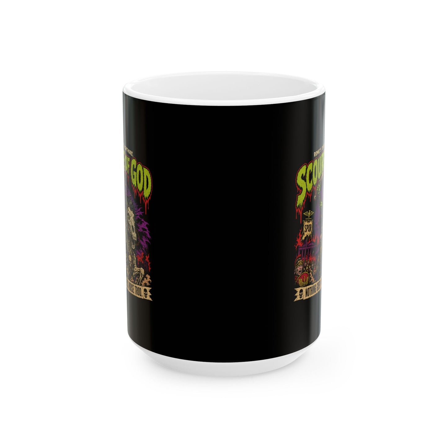 Psychobilly Attila the Hun Ceramic Mug, (11oz, 15oz)