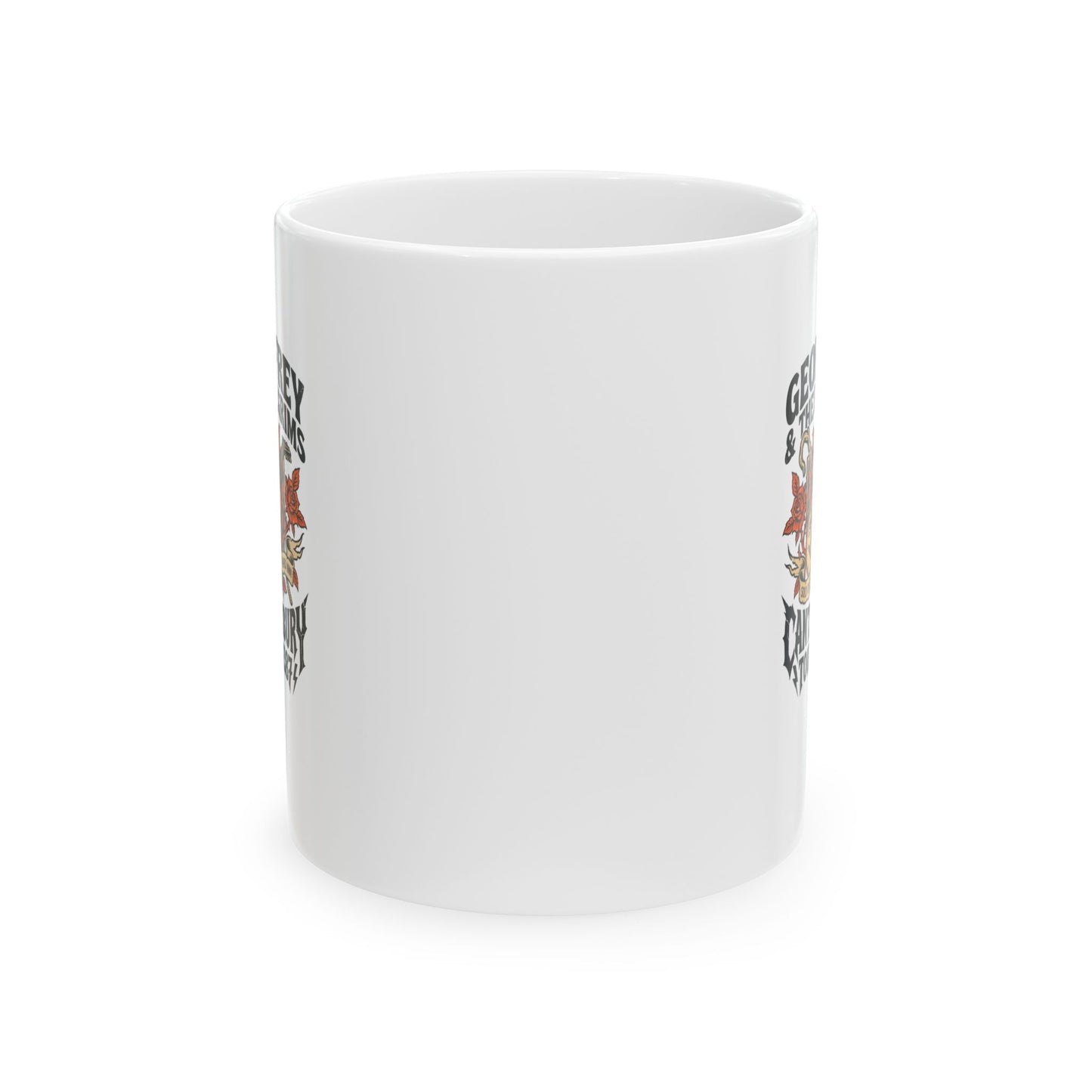 Geoffrey & Pilgrims Tour 1387 Ceramic Mug, (11oz, 15oz)