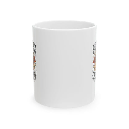 Geoffrey & Pilgrims Tour 1387 Ceramic Mug, (11oz, 15oz)